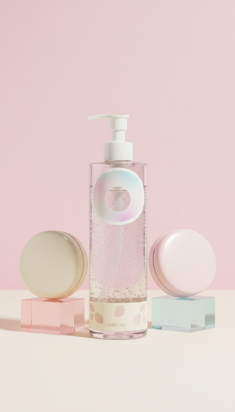 Gel nettoyant floral à texture fraîche